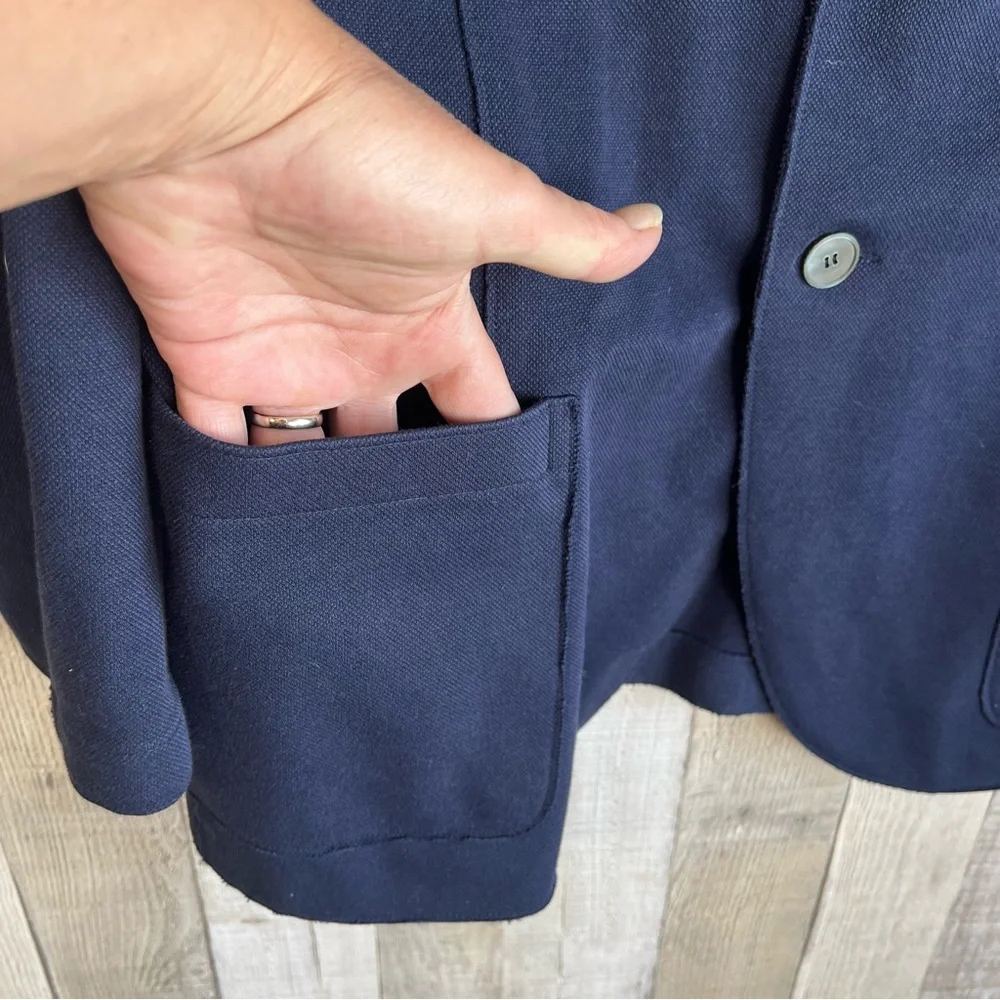 Harris Wharf London Men
Unconstructed Stretch Piquet Navy
Blazer Cotton Size 40 - Picture 4 of 7